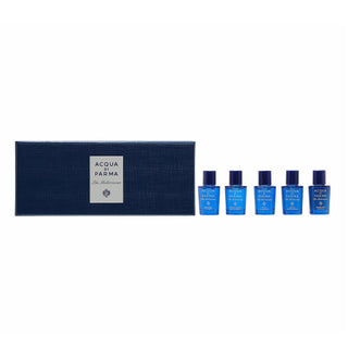 Acqua Di Parma Blu Mediterraneo 5 X Eau De Toilette Mini Set: Arancia Di Capri + Bergamotto Di Calabria + Fico Di Amalfi + Mirto Di Panarea + Mandorlo Di Sicilia by Acqua Di Parma