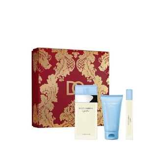 Dolce & Gabbana Light Blue 3 Pcs Set For Women: Eau De Toilette Spray + Eau De Toilette Spray + 1.7 Body Cream by Dolce & Gabbana