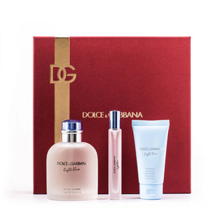 Dolce & Gabbana Light Blue Pour Homme 3 Pcs Set: Eau De Toilette Spray + Eau De Toilette Spray + 1.7 Shower Gel by Dolce & Gabbana