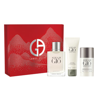 Acqua Di Gio 3 Pcs Set For Men: Eau De Toilette Spray + 2.5 Body Shampoo + 2.6 Deodorant Stick by Giorgio Armani