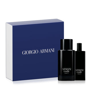 Armani Code Le Parfum 2 Pcs Set For Men: 2.5 Parfum Spray + 0.5 Parfum Spray by Giorgio Armani