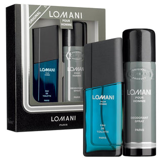 Lomani 2 Pcs Set For Men: Eau De Toilette Spray + Deodorant Spray (Window Box) by Lomani