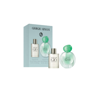 Armani 2 Pcs Set: Acqua Di Gio Men Eau De Toilette Mini + Acqua Di Gioia Eau De Parfum Mini by Giorgio Armani