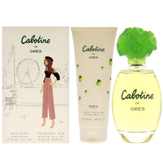 Cabotine 2 Pcs Set For Women: Eau De Toilette Spray + 6.8 Body Lotion by Gres