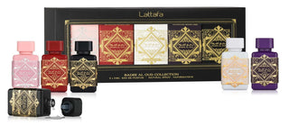 Lattafa Bade’e Al Oud 5 x 5ml Eau De Parfum Mini Set: Noble Blush + Sublime + Honor & Glory + Amethyst + Oud For Glory