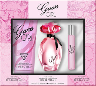 Guess Girl 3 Pcs Set: Eau De Toilette Spray + Eau De Toilette Spray + 6.7 Body Lotion by Guess