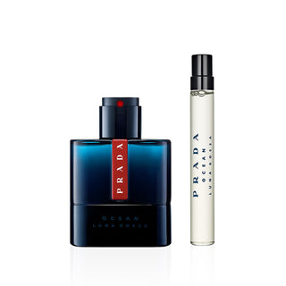 Prada Luna Rossa Ocean 2 Pcs Set For Men: Eau De Toilette Spray Refillable + Eau De Toilette Spray Refillable by Prada