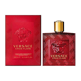 Versace Eros Flame 3.4 Deodorant Spray (Glass Bottle) by Versace