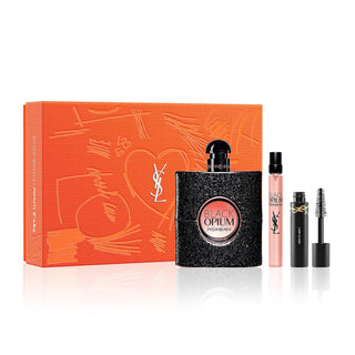 Ysl Black Opium 3 Pcs Set For Women: Eau De Parfum Spray + Eau De Parfum Spray + Lash Clash 0.06 Mascara by Yves Saint Laurent