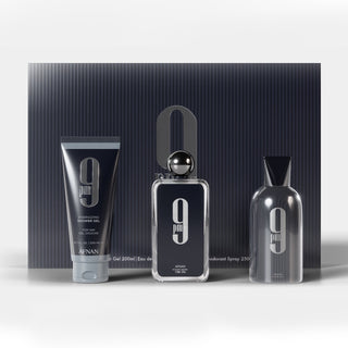 Afnan 9Pm 3 Pcs Set For Men: Eau De Parfum Spray + Deodorant Spray + Shower Gel by Afnan
