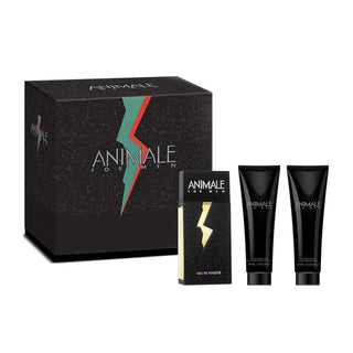 Animale 3 Pcs Set For Men: Eau De Toilette Spray + 3.4 Hair & Body Wash + 3.4 After Shave Balm by Animale