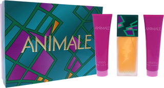 Animale 3 Pcs Set For Women: Eau De Parfum Spray + 3.4 Shower Gel + 3.4 Body Lotion by Animale