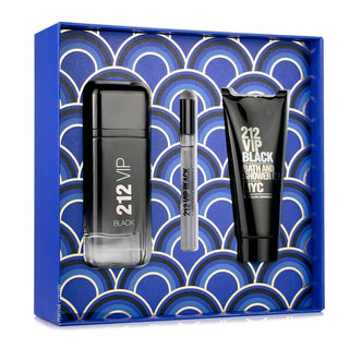 Carolina Herrera 212 VIP Black 3 Piece Gift Set for Men