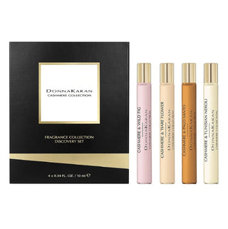 Donna Karan Cashmere Collection 4 X Eau De Parfum Spray Set: Cashmere & Wild Fig + Cashmere & Tiare Flower + Cashmere & Palo Santo + Cashmere & Tunisian Neroli by Donna Karan New York