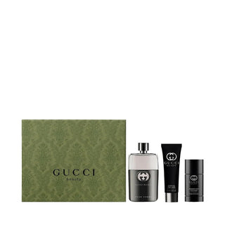 Gucci Guilty 3 Pcs Set For Men: Eau De Toilette Spray + 2.5 Deodorant Stick + 1.7 Shower Gel by Gucci
