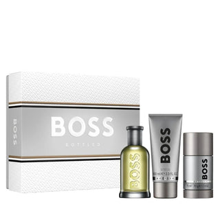Hugo Boss Bottled 3 Pcs Set For Men: Eau De Toilette Spray + 3.3 Shower Gel + 2.4 Deodorant Stick by Hugo Boss