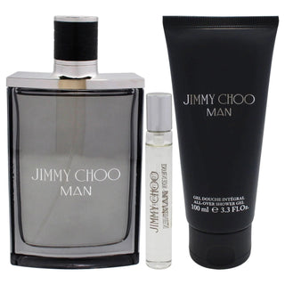 Jimmy Choo Man 3 Pcs Set: Eau De Toilette Spray + Eau De Toilette Spray + 3.3 Shower Gel by Jimmy Choo
