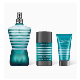 Jean Paul Gaultier Le Male 3 Pcs Set: Eau De Toilette Spray + 1.7 After-Shave Balm + 2.6 Deodorant Stick by Jean Paul Gaultier