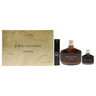 John Varvatos Vintage 3 Pcs Set For Men: Eau De Toilette Spray + Eau De Toilette Spray + Eau De Toilette Mini by John Varvatos
