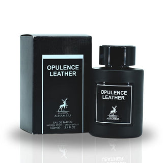 Lattafa Alhambra Opulence Leather Eau De Parfum Spray For Men by Alhambra