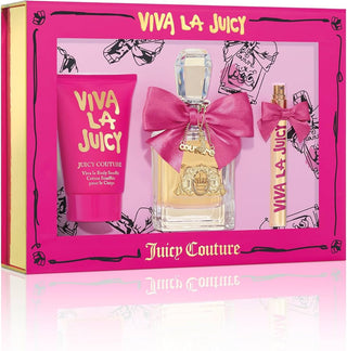 Viva La Juicy 3 Pcs Set For Women: Eau De Parfum Spray + Eau De Parfum Spray + 4.2 Body Souffle. by Juicy Couture