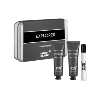 Mont Blanc Explorer 3 Pcs Set For Men: Eau De Parfum Spray + After Shave Balm + Shower Gel by Mont Blanc