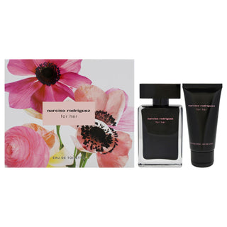 Narciso Rodriguez For Her 2 Pcs Set: Eau De Toilette Spray + 1.6 Body Lotion by Narciso Rodriguez