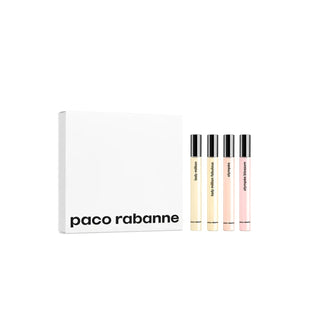 Paco Rabanne 4 Pcs Eau De Parfum Travel Spray Set For Women: Lady Million 0.34 + Olympea 0.34 + Lady Million Fabulous 0.34 + Olympea Blossom 0.34 by Paco Rabanne