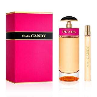 Prada Candy 2 Pcs Set: Eau De Parfum Spray + Eau De Parfum Spray (Travel) by Prada