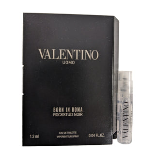Valentino Uomo Born In Roma Rockstud Noir Eau De Toilette Vial Spray For Men by Valentino